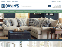 Tablet Screenshot of orvinsfurniture.com